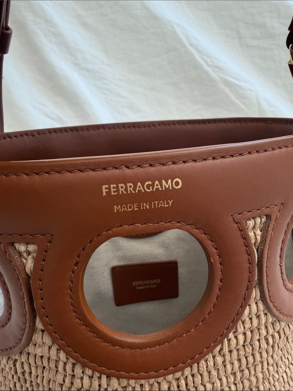 Salvatore Ferragamo Gancini Bucket Bag - Picture 9 of 9